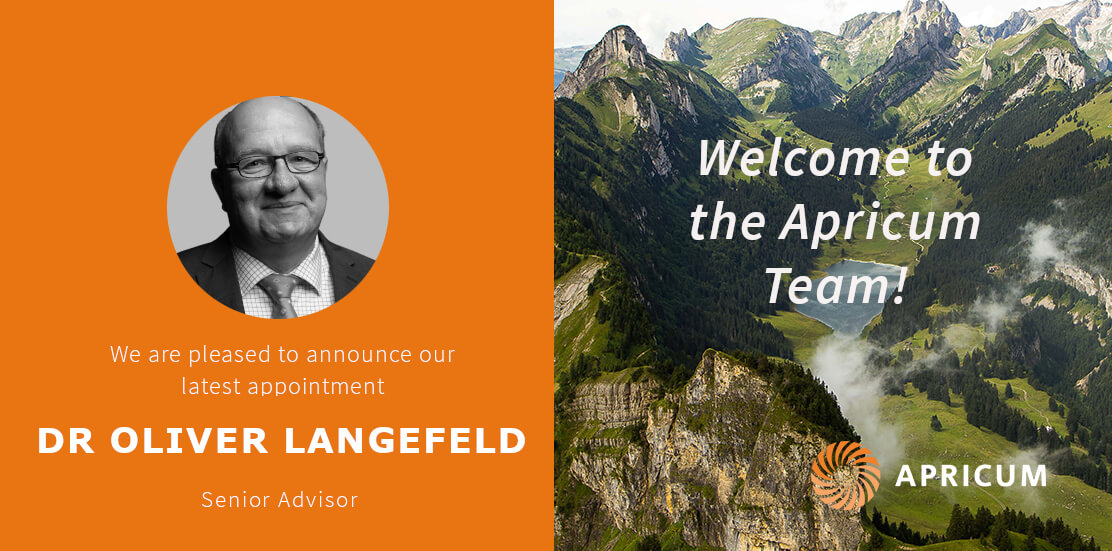 Dr. Oliver Langefeld, leading expert in mining technology and materials, joins Apricum as a senior advisor
