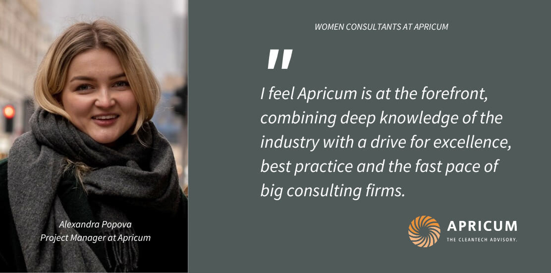 Women at Apricum: Meet Alexandra, project manager in Apricum’s London office