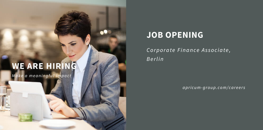 Open Position: Corporate Finance Associate, Berlin