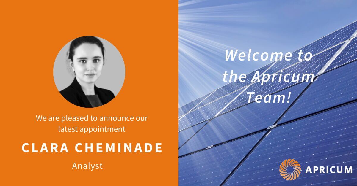 Apricum is pleased to welcome Clara Cheminade, a new analyst based in our Paris office