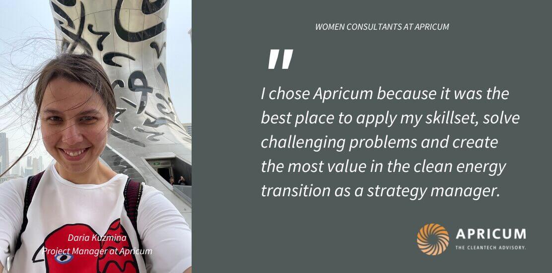 Women at Apricum: Meet Daria, a project manager in Apricum’s London office