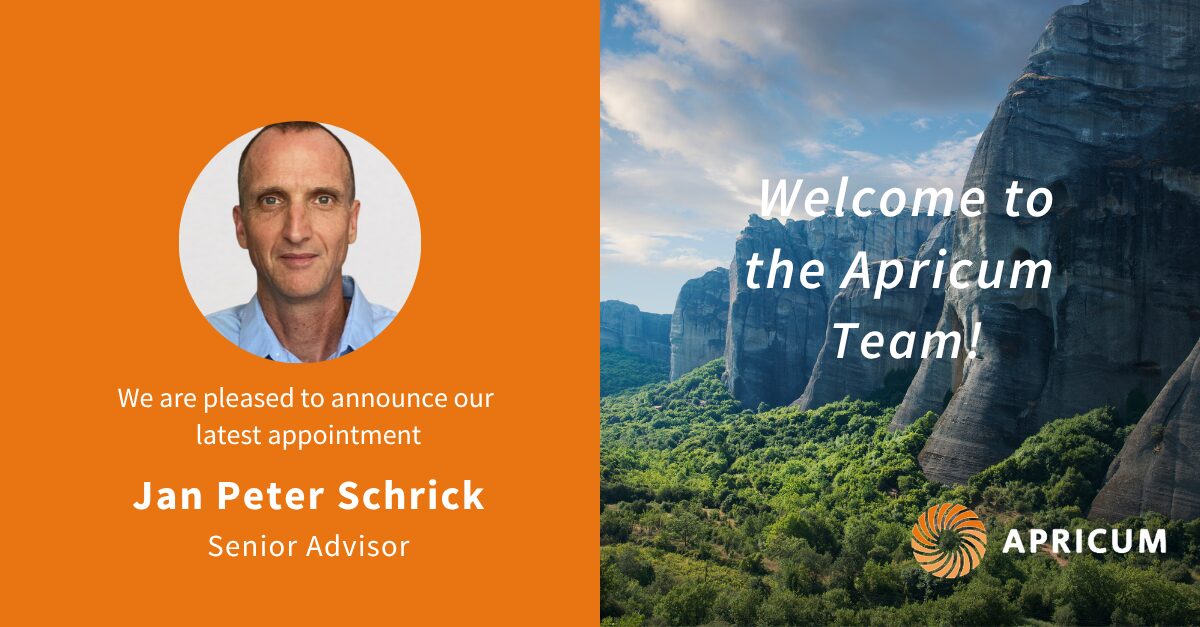 Apricum appoints wind sector expert Jan Peter Schrick as senior advisor