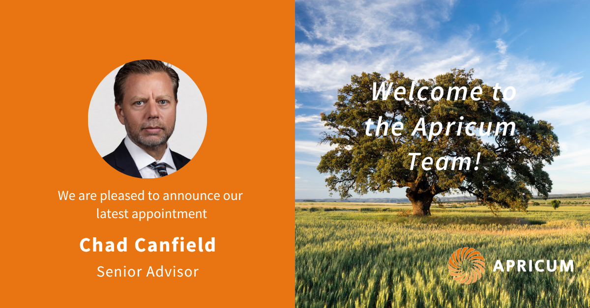 Apricum welcomes Chad Canfield, energy finance expert, as senior advisor