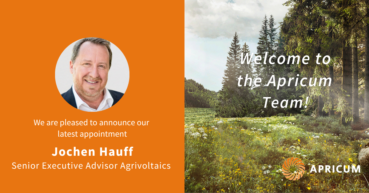 Welcome to Apricum: Jochen Hauff, senior executive advisor agrivoltaics